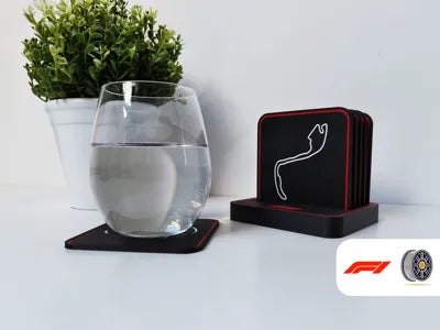 Formula 1 Circuit Coaster Set | 6 Iconic Circuits