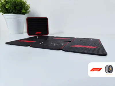 Formula 1 Circuit Coaster Set | 6 Iconic Circuits