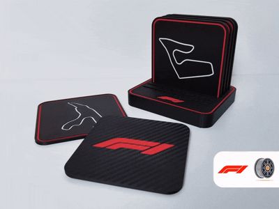 Formula 1 Circuit Coaster Set | 6 Iconic Circuits